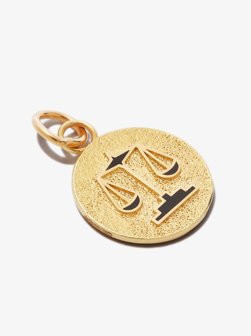 18k Yellow Gold Libra Petite Medallion Charm