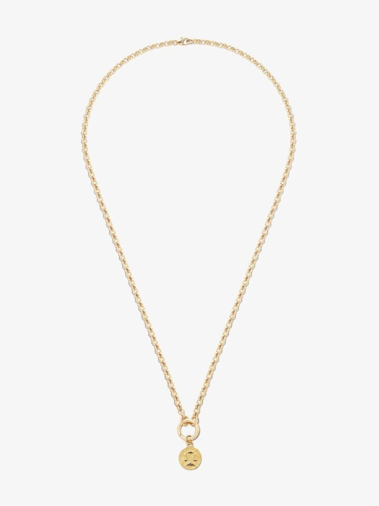 18k Yellow Gold Libra Petite Medallion Charm
