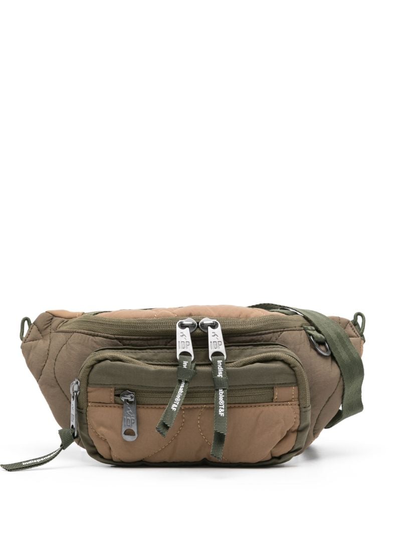 Green Sticky Quilted Cross Body Bag
