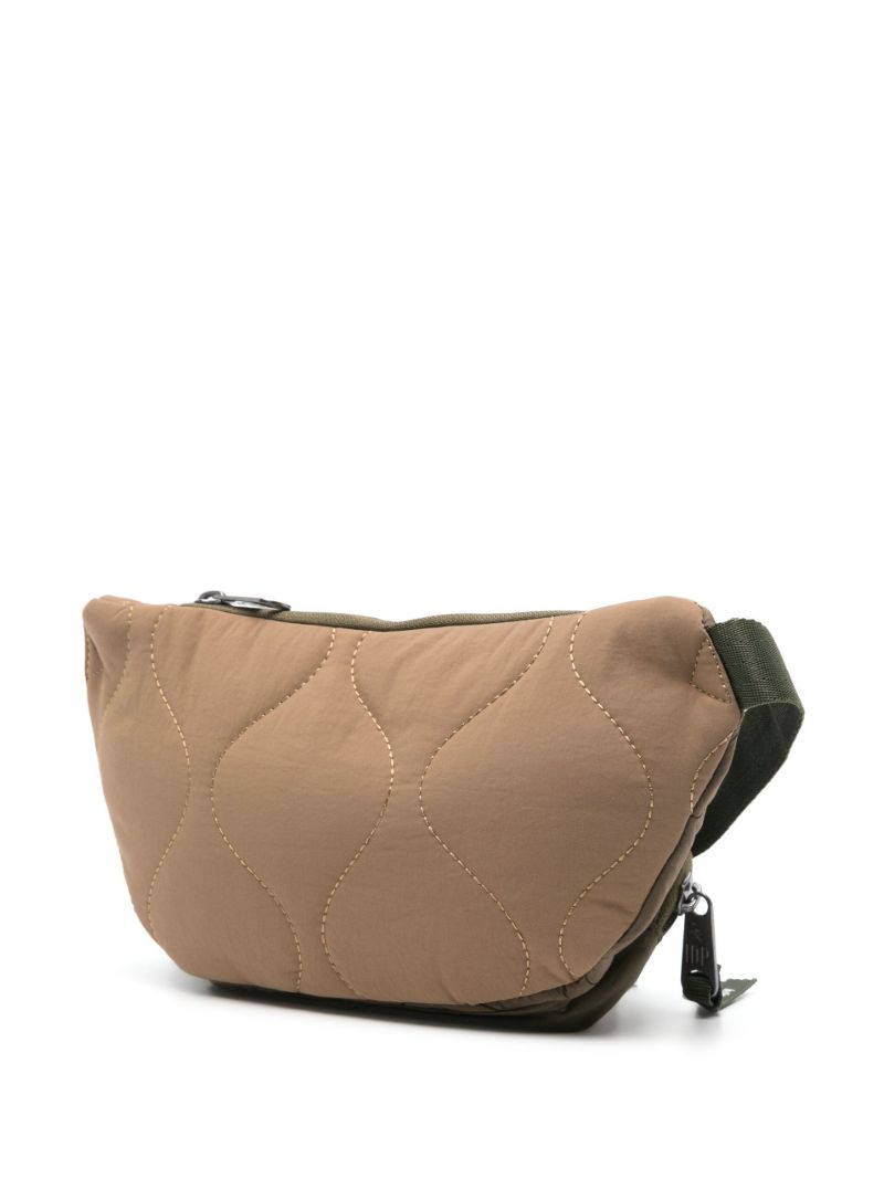 Green Sticky Quilted Cross Body Bag