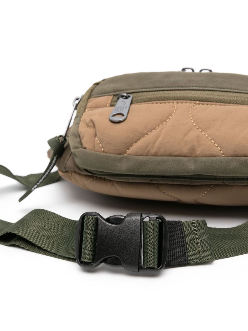 Green Sticky Quilted Cross Body Bag