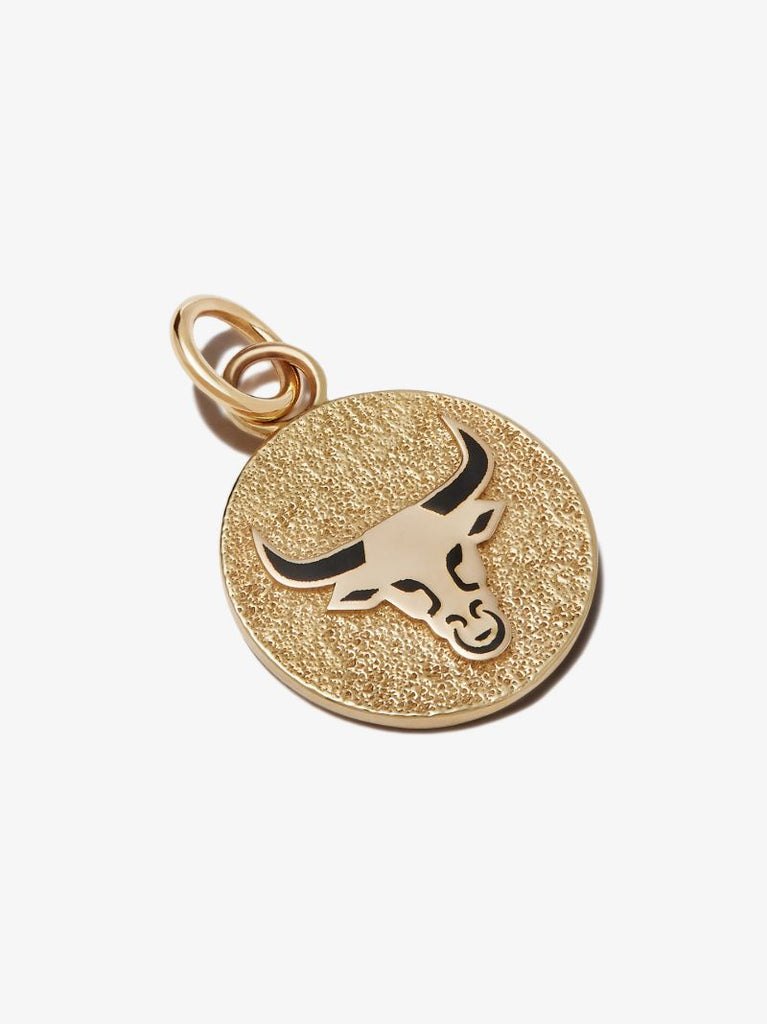 18k Yellow Gold Taurus Petite Medallion Charm