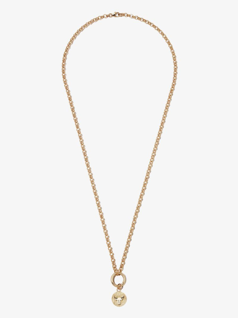 18k Yellow Gold Taurus Petite Medallion Charm