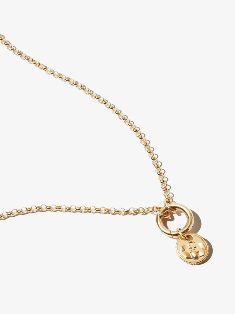 18k Yellow Gold Protection Mini Medallion Charm