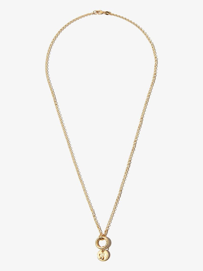 18k Yellow Gold Protection Mini Medallion Charm