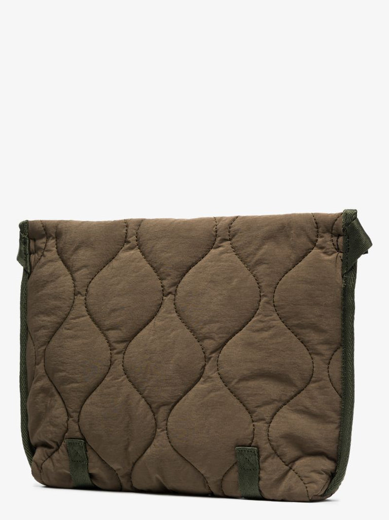 Green Add Quilted Shoulder Bag