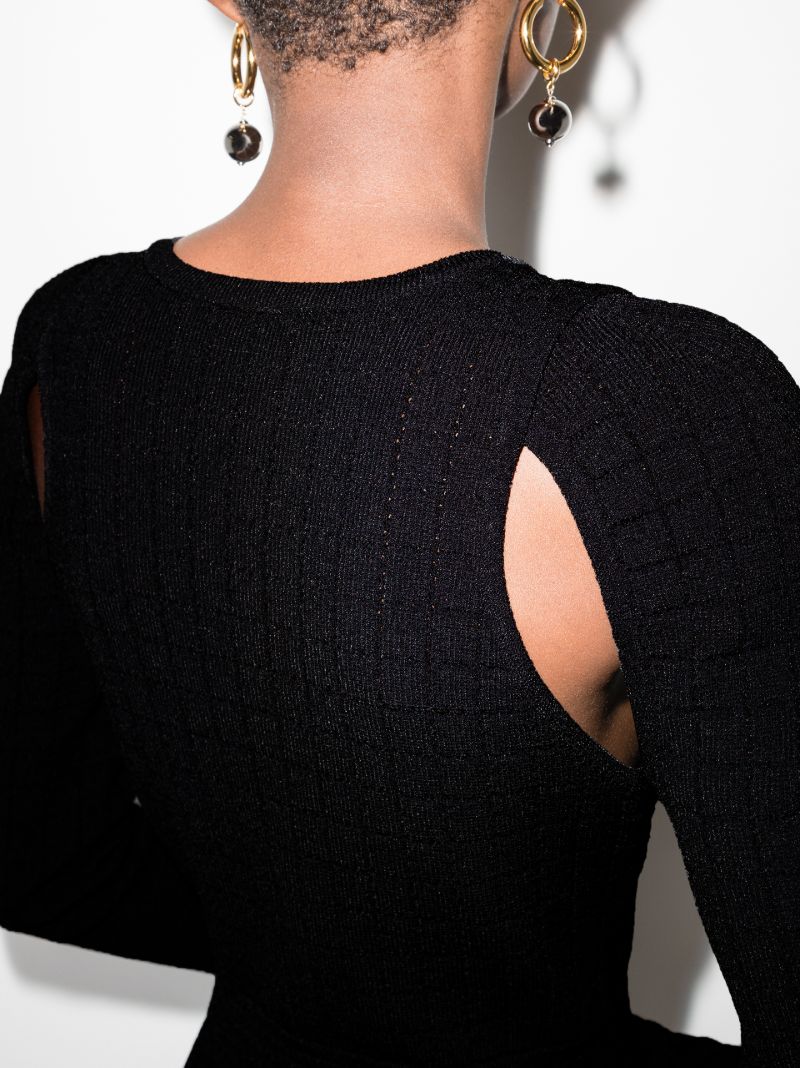 Zip Front Midi Dress