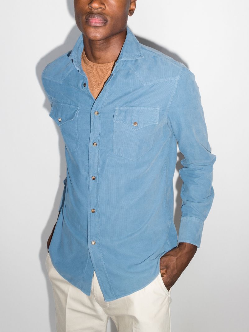 Two-pocket Corduroy Shirt