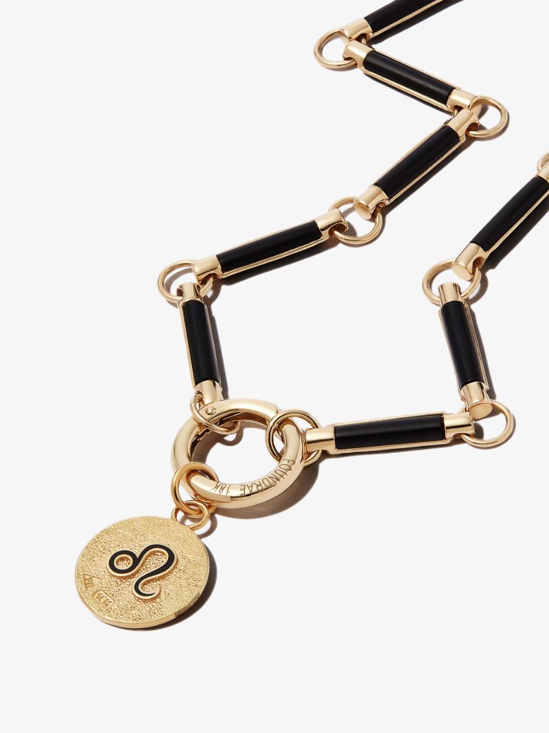 18k Yellow Gold Leo Petite Medallion Charm