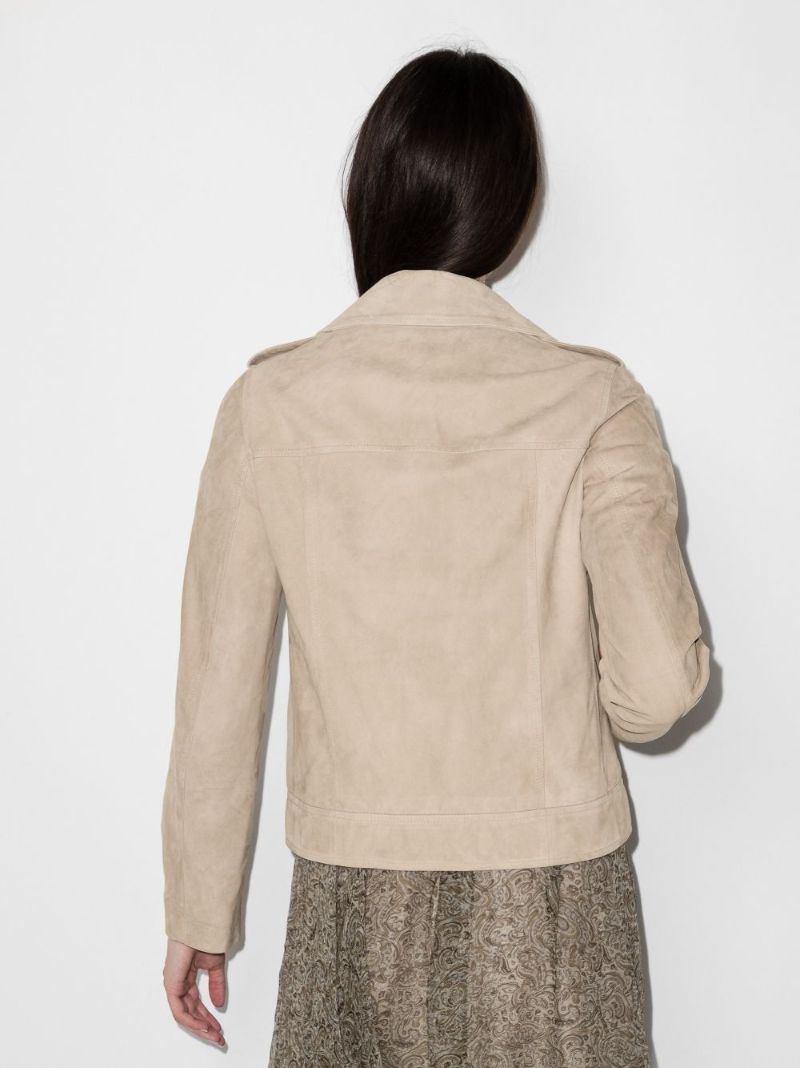 Zip-up Suede Jacket