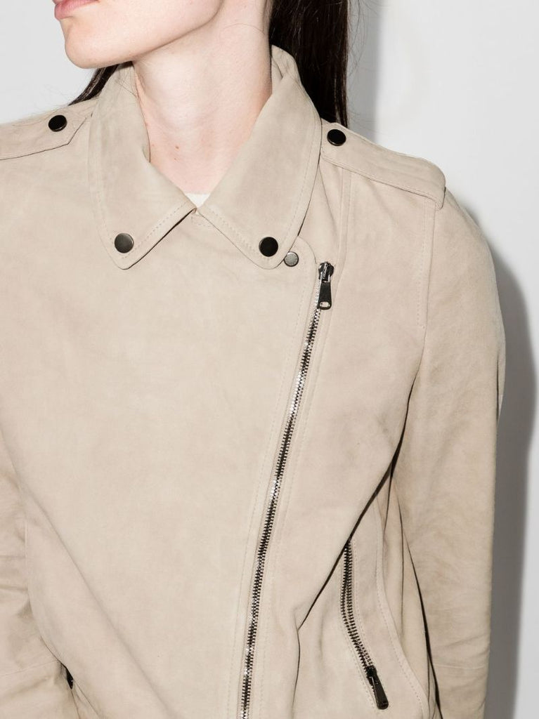 Zip-up Suede Jacket