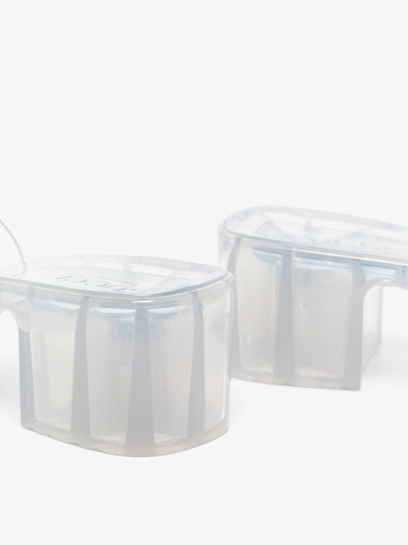 Clear Plastique 60 Logo Mules