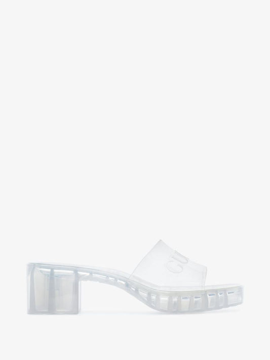 Clear Plastique 60 Logo Mules