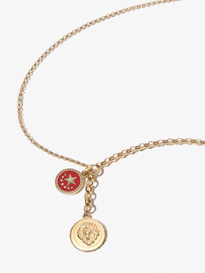 18k Yellow Gold Strength Medium Belcher Chain Diamond Necklace