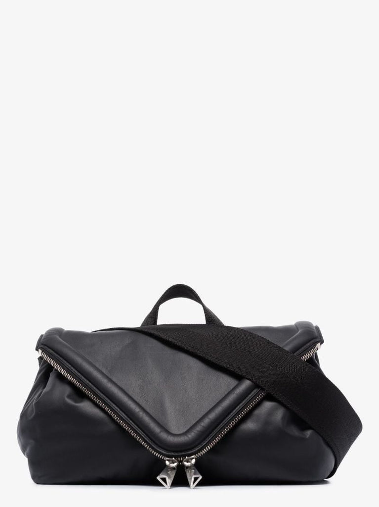 Black Beak Leather Cross Body Bag