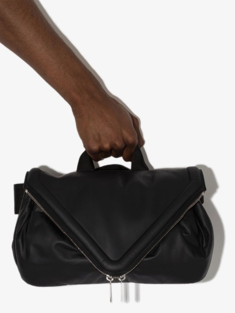 Black Beak Leather Cross Body Bag
