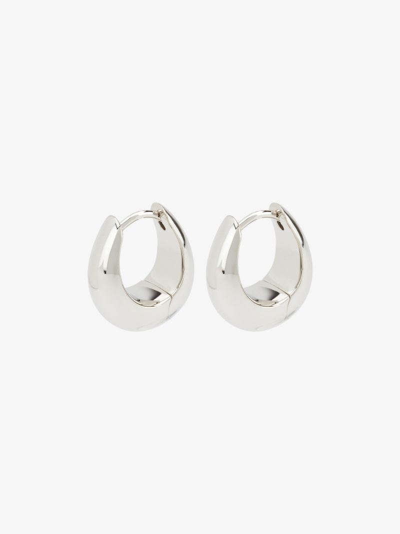 Sterling Silver Ice Small Hoop Earrings