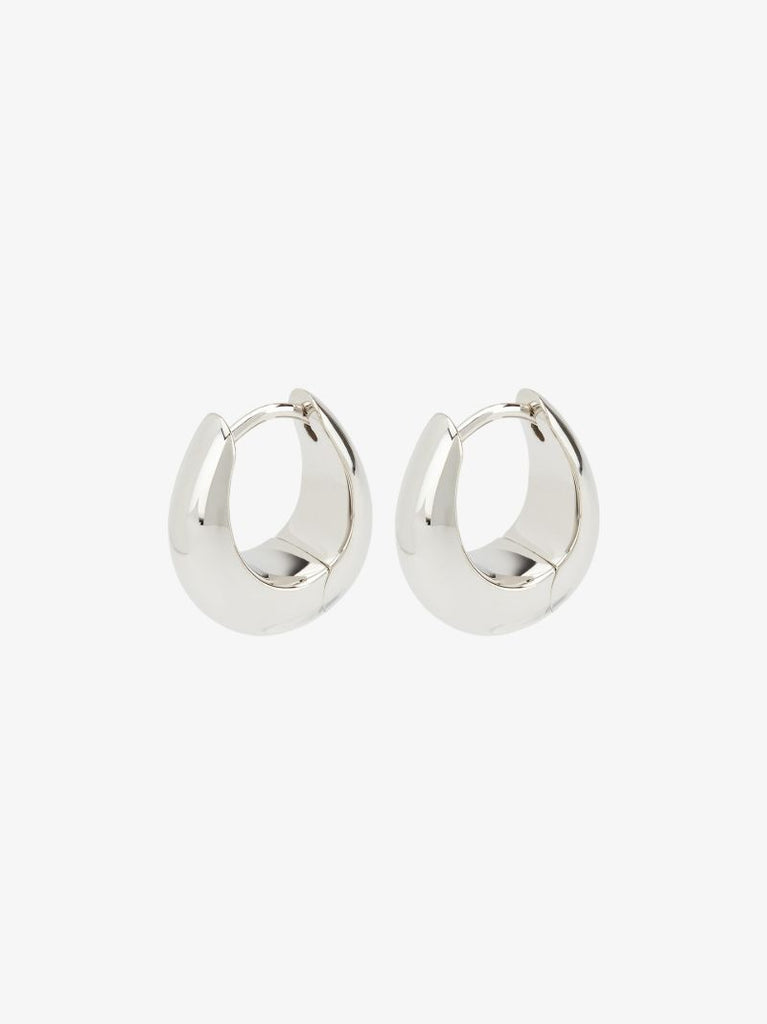 Sterling Silver Ice Small Hoop Earrings