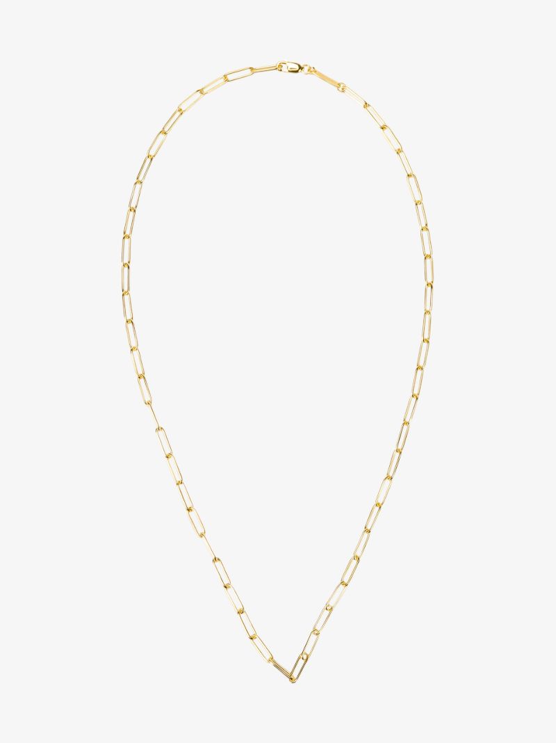 Gold-plated Box Chain Necklace