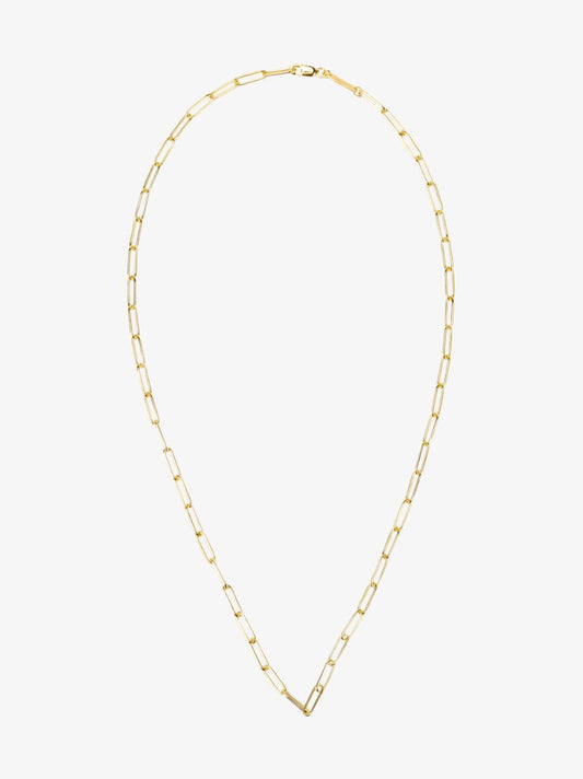 Gold-plated Box Chain Necklace