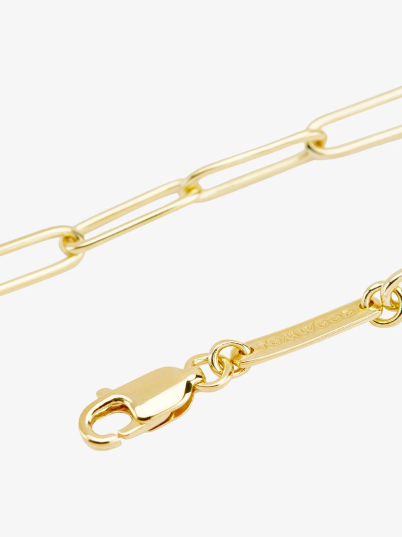 Gold-plated Box Chain Necklace