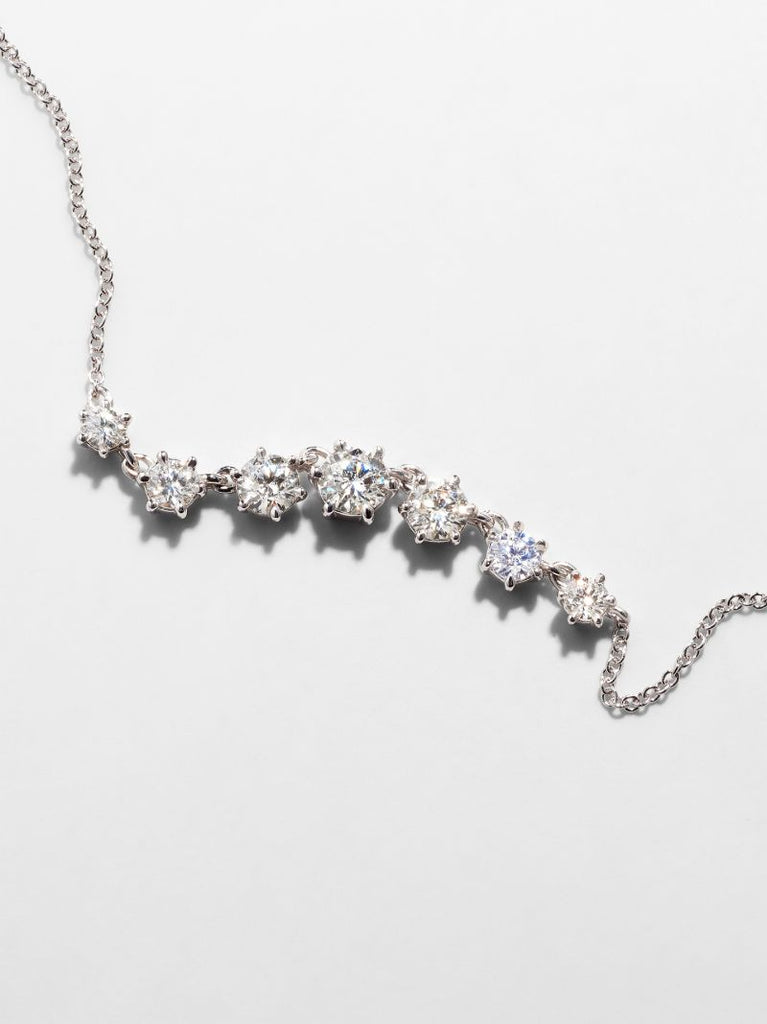 18k White Gold Penelope Small Diamond Necklace