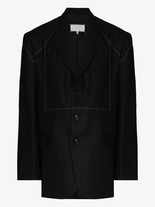 Exposed-stitch Jacket