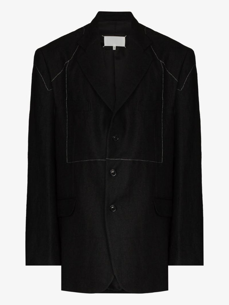Exposed-stitch Jacket
