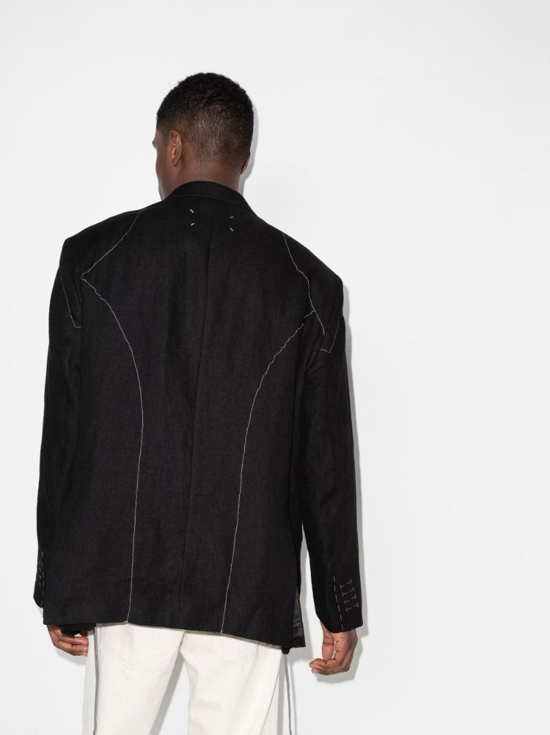 Exposed-stitch Jacket