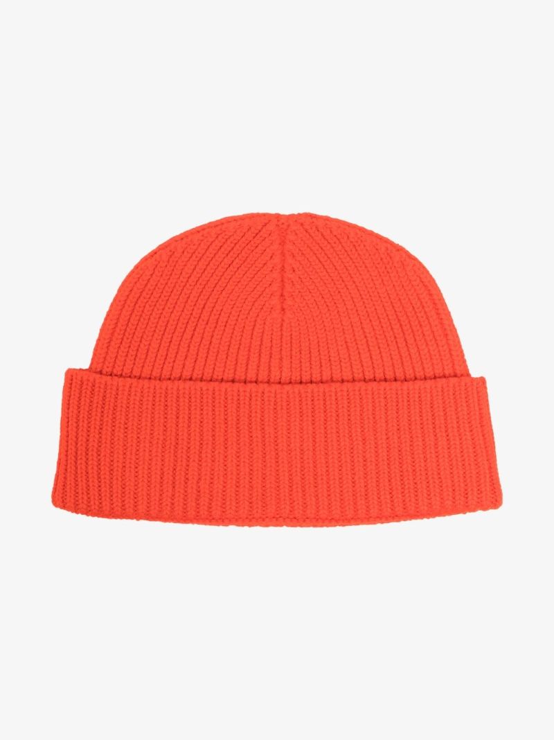 Red Ami De Coeur Wool Beanie Hat