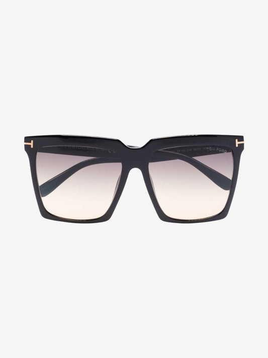 Black Sabrina Oversized Square Sunglasses