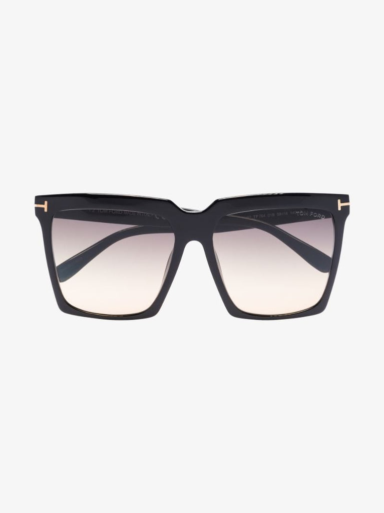 Black Sabrina Oversized Square Sunglasses