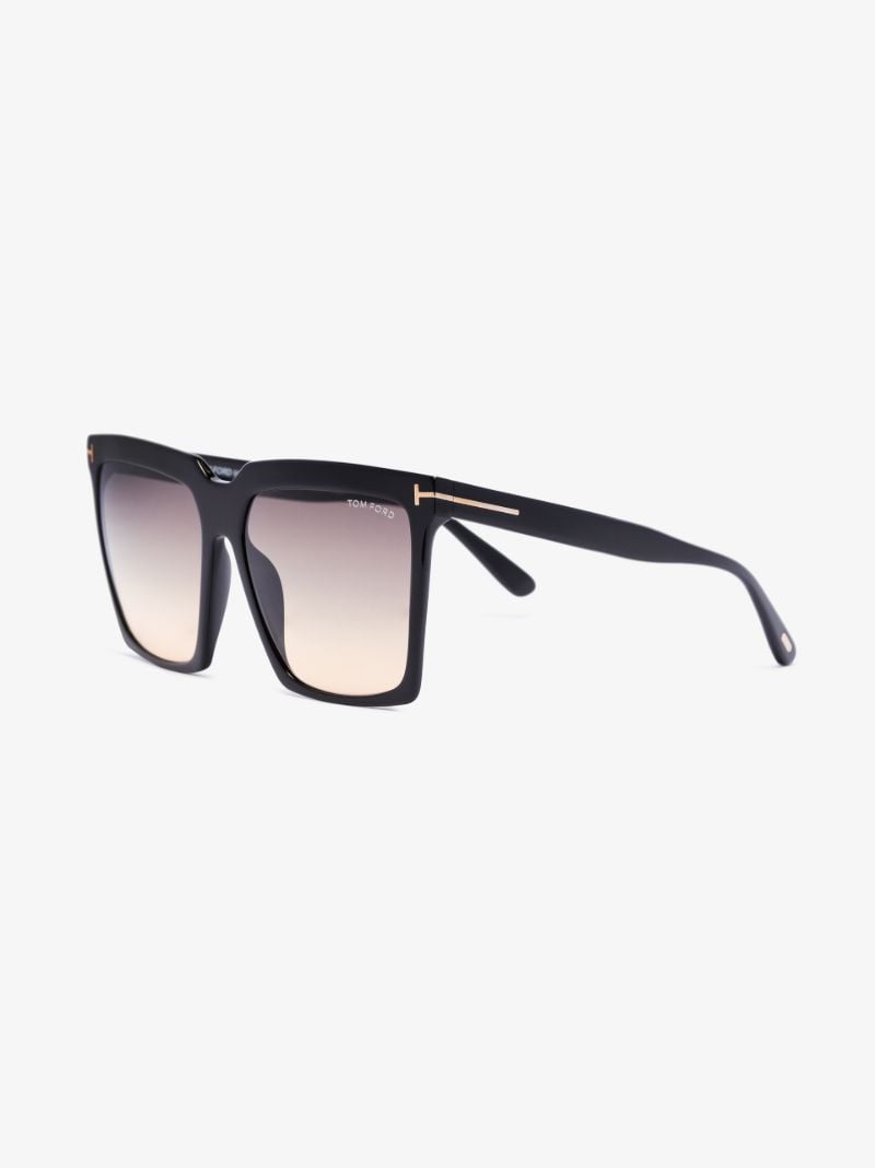 Black Sabrina Oversized Square Sunglasses