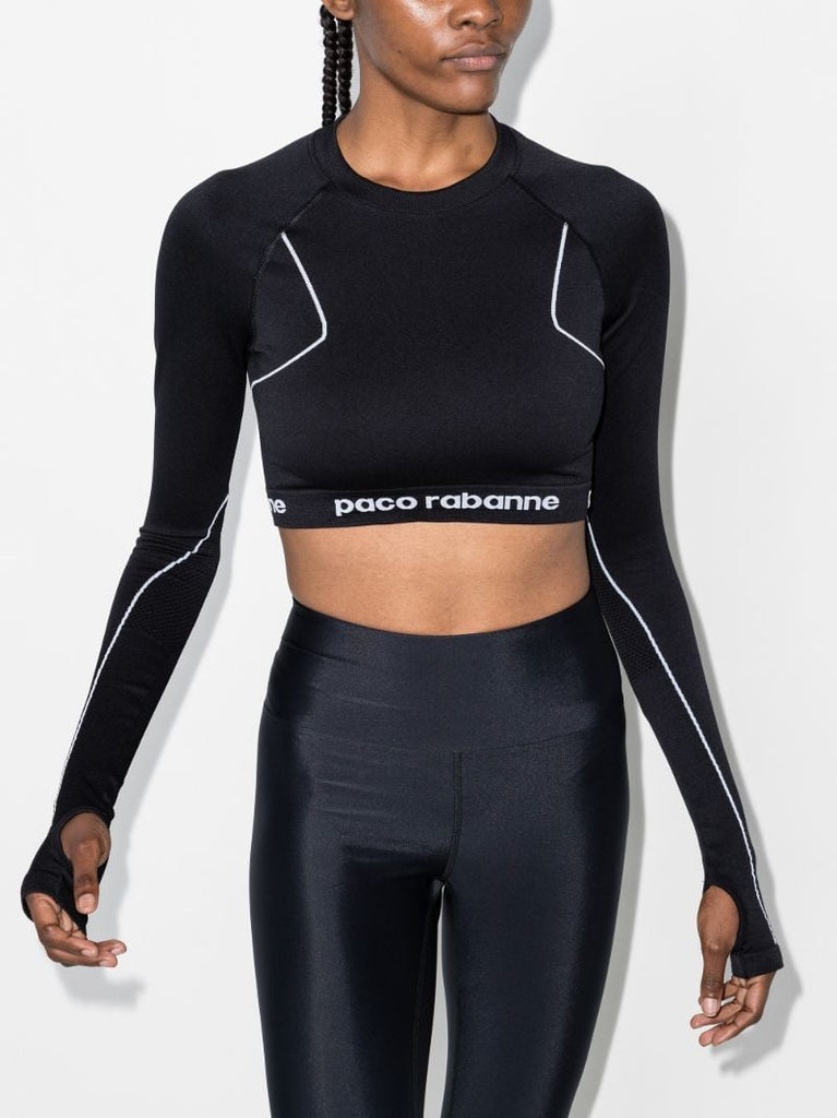 Logo Band Cropped Top