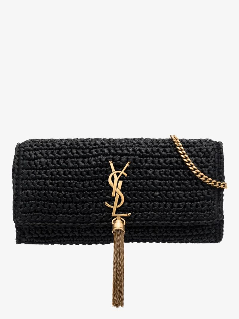 Black Kate 99 Raffia Shoulder Bag
