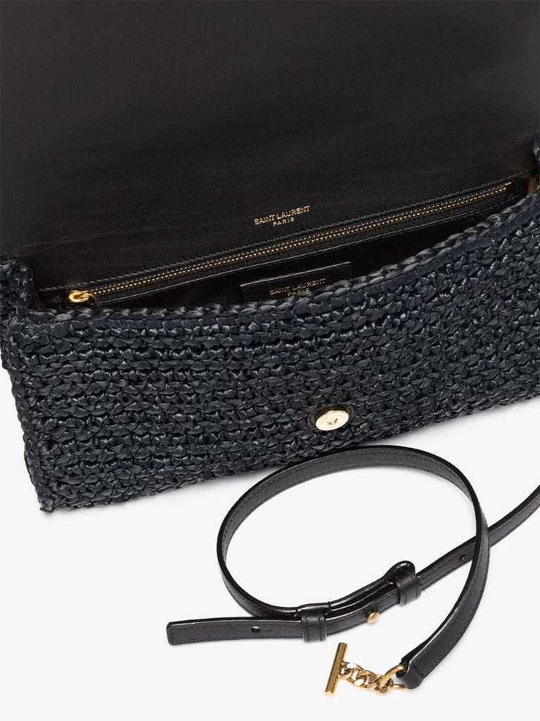 Black Kate 99 Raffia Shoulder Bag