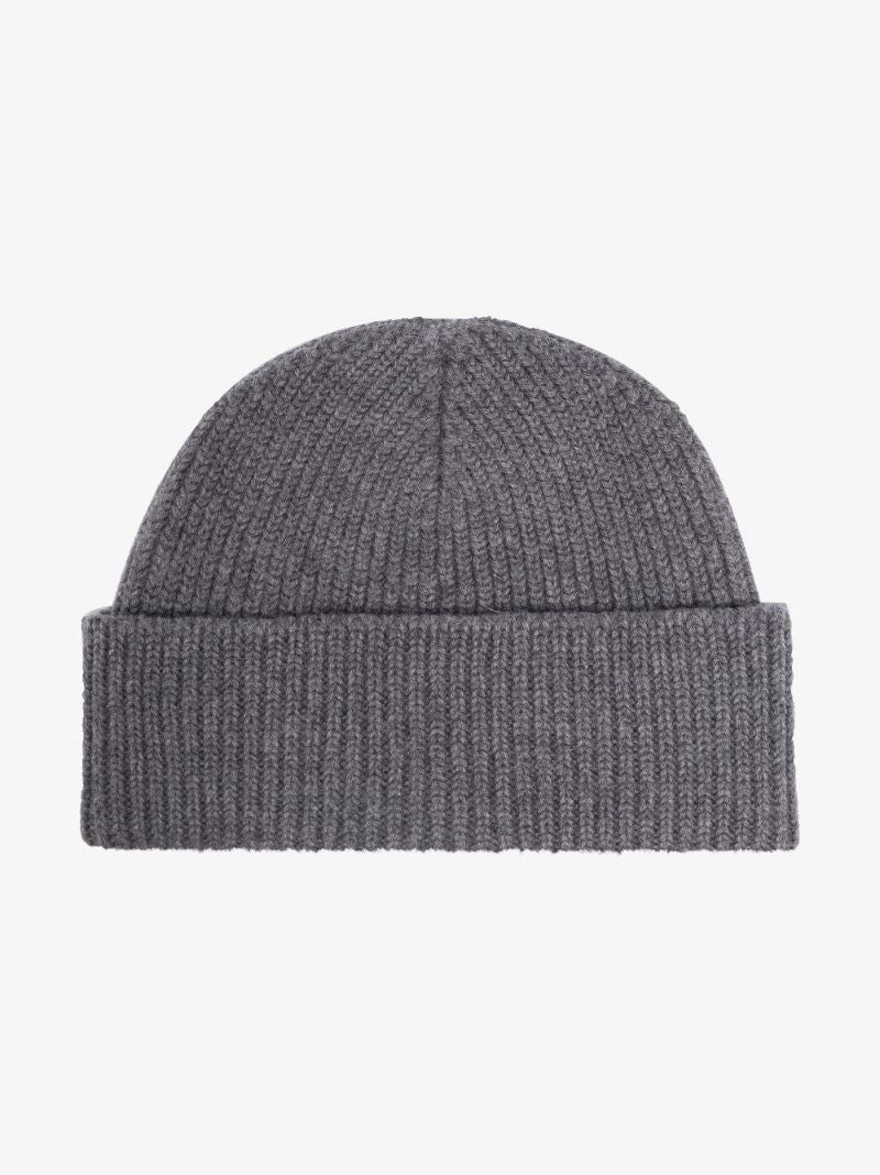 Grey Ami De Coeur Wool Beanie Hat