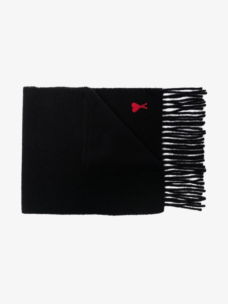 Black Ami De Coeur Wool Scarf