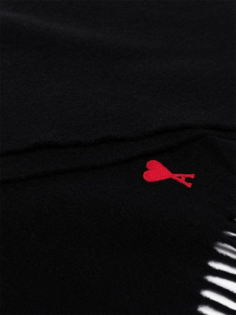Black Ami De Coeur Wool Scarf