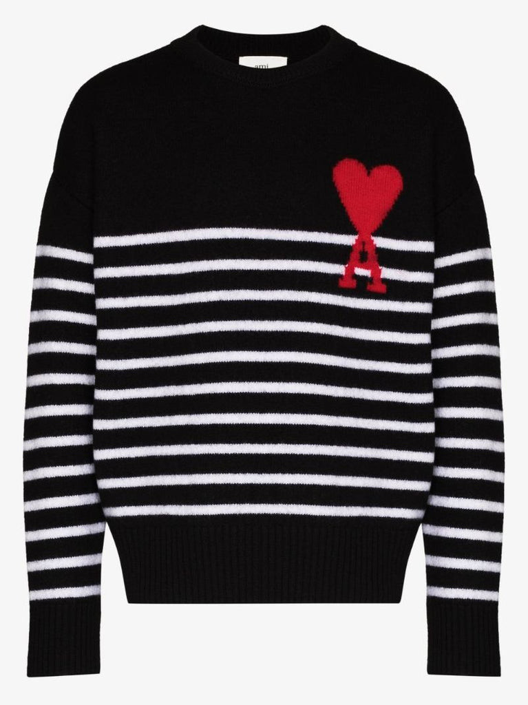 Ami De Coeur Stripe Wool Sweater