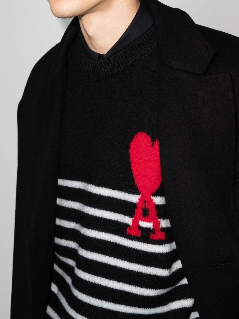 Ami De Coeur Stripe Wool Sweater