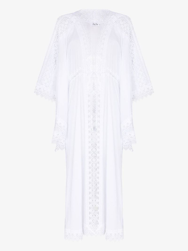 Angela Guipure Lace Trim Kaftan