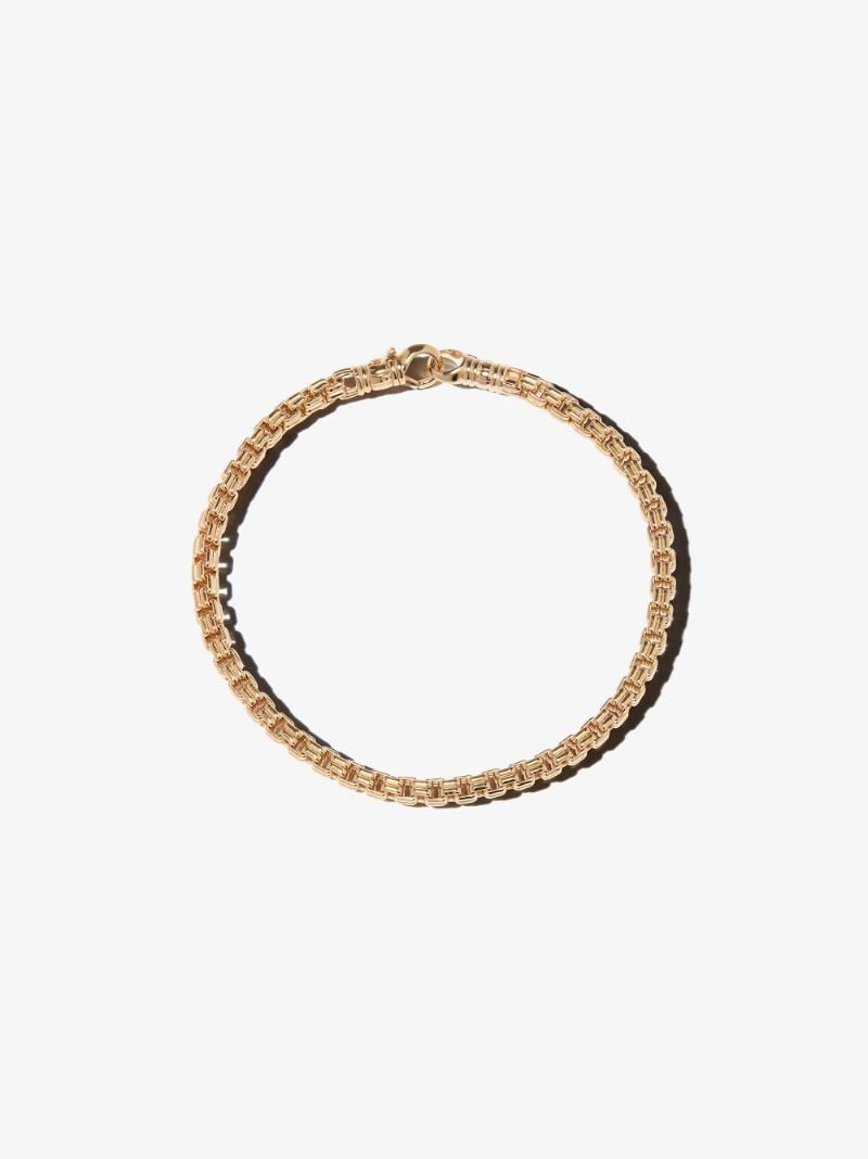 Gold-plated Venetian Double M Chain Bracelet