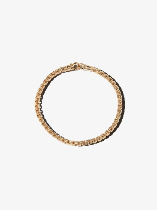 Gold-plated Venetian Double M Chain Bracelet