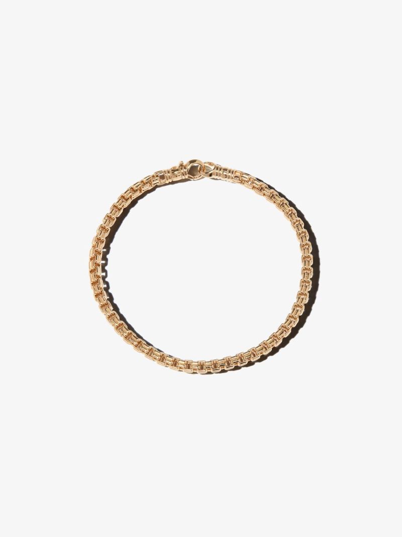 Gold-plated Venetian Double M Chain Bracelet