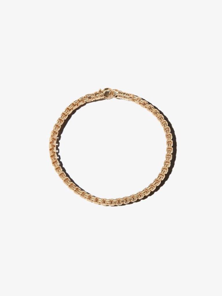 Gold-plated Venetian Double M Chain Bracelet