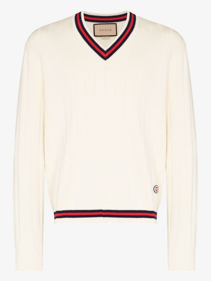 Neutral Logo Patch Cotton Sweater