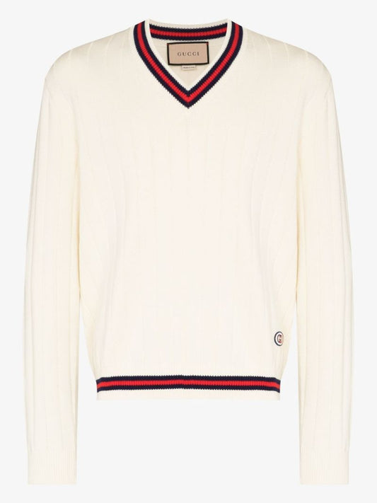 Neutral Logo Patch Cotton Sweater