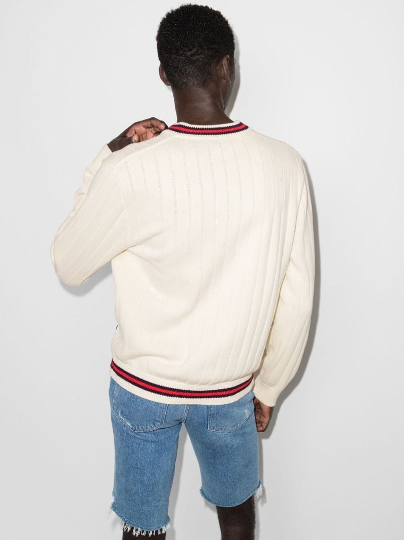 Neutral Logo Patch Cotton Sweater