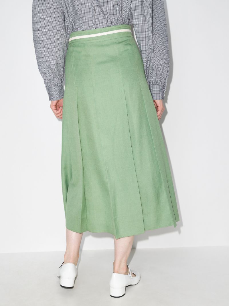 High Waist Pleated Skirt